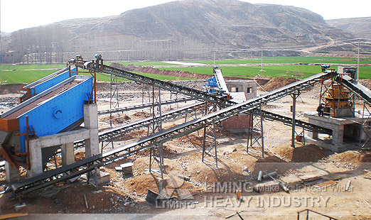Дробильный комлекс для обработки железняка в провинции Шаньдун Китая