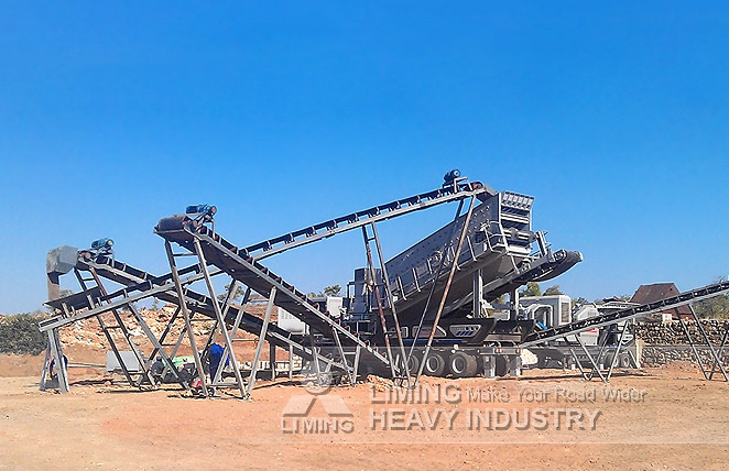 Basalt crushing mobile crusher plant for concrete in La Chorrera, Panama