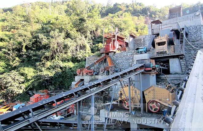 120 t/h river stone sand making line in Ulan-Ude, Russia 