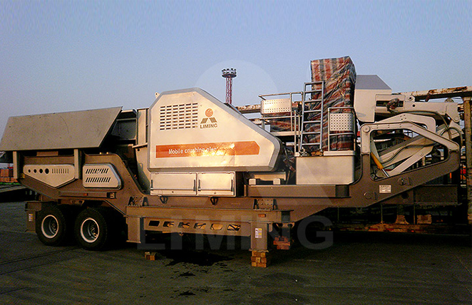 100-120TPH gypsum mobile crushing line in Mexico