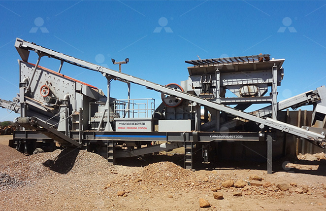 Línea de móvil de trituración de residuos de diamantes de 30-50tph en Sudáfrica