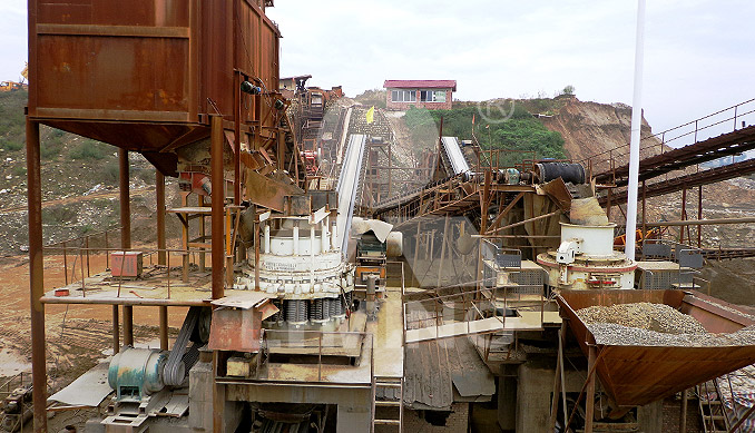 The worksite of 120-180TPH STONE CRUSHING PLANT