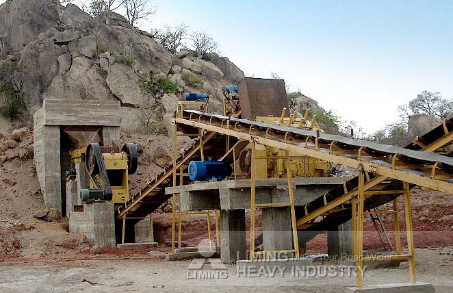 Lini produksi batukapur kapasitas 150-200 ton/jam di mozambik