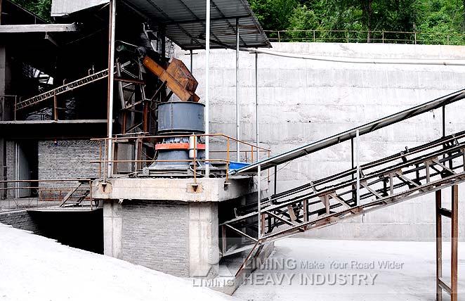 Lini produksi pasir batu kali di pakistan