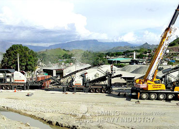 Planta Móvil de trituración de Piedra Caliza en Bintulu, Malasia