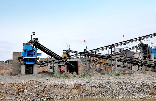 Station de concassage pierre pour le mélange du béton au Vietnam