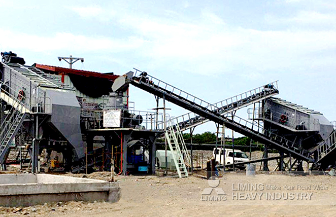 120tph river rock crushing line in La Union, Philippines
