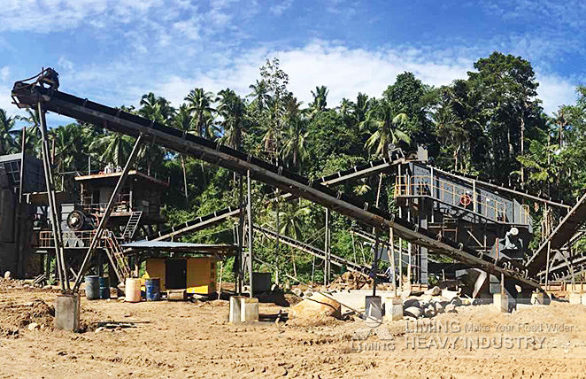 300tph rock river crushing line in Maigo, Philippines