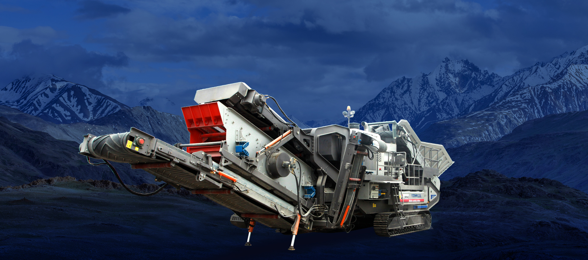 Móvil Para Trituradora Separar Sobre Orugas