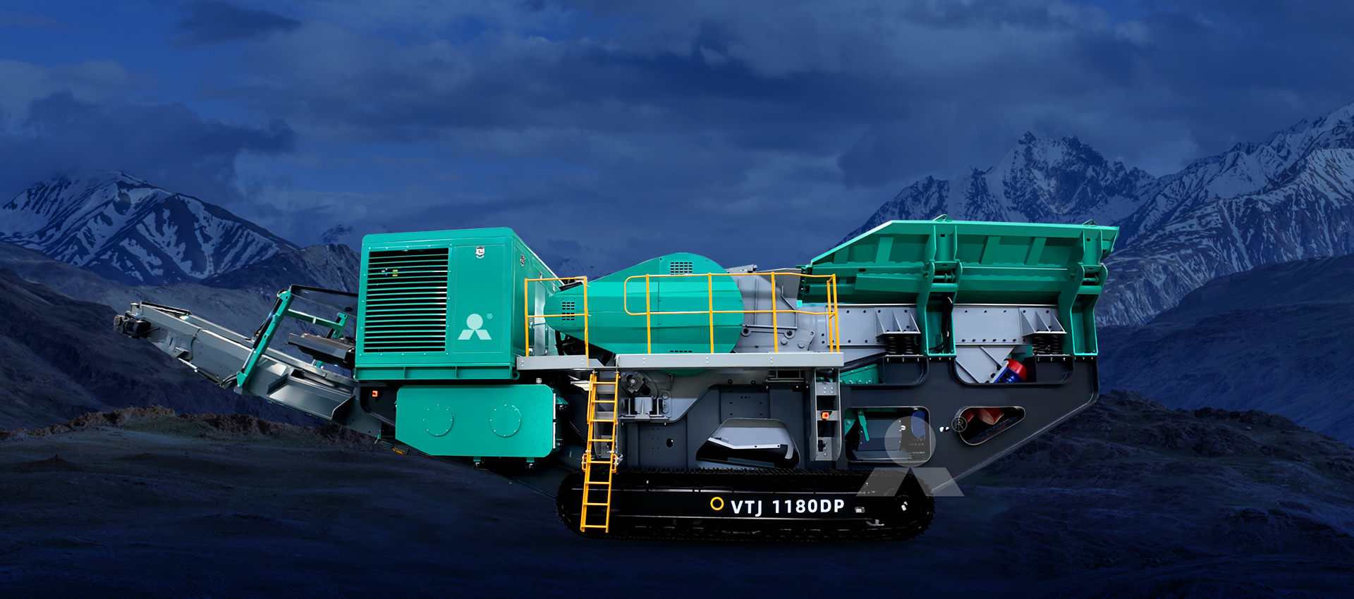 Tracked mobile crushing plant