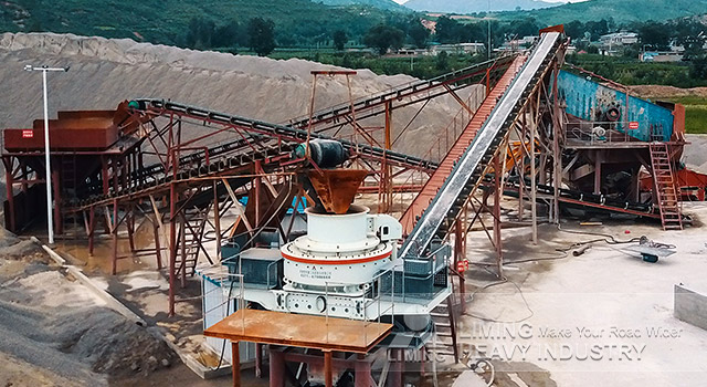 Processus de la ligne de production à grande échelle dans les carrières de mines