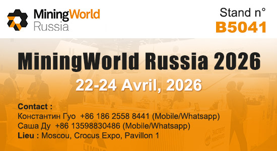 Rejoignez Liming Heavy Industry à MiningWorld Russia 2026