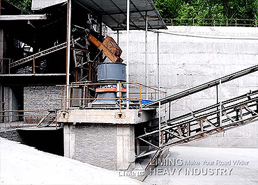 Ligne de production du sable de gravier de rivière au Pakistanl