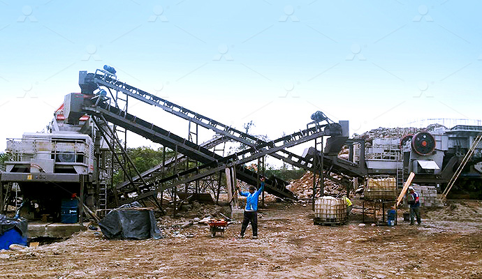 The worksite of 100-150Т/Ч линия для производства песка и щебня